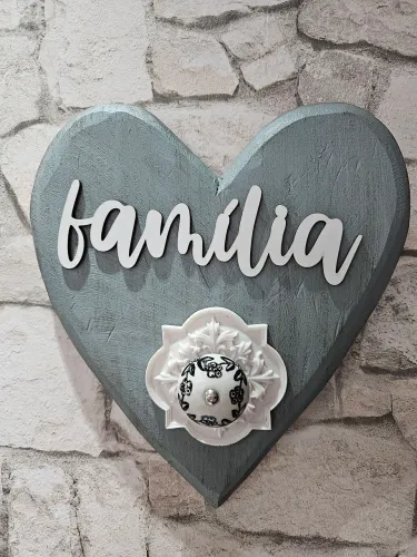 Decoração de Parede Coração Família
