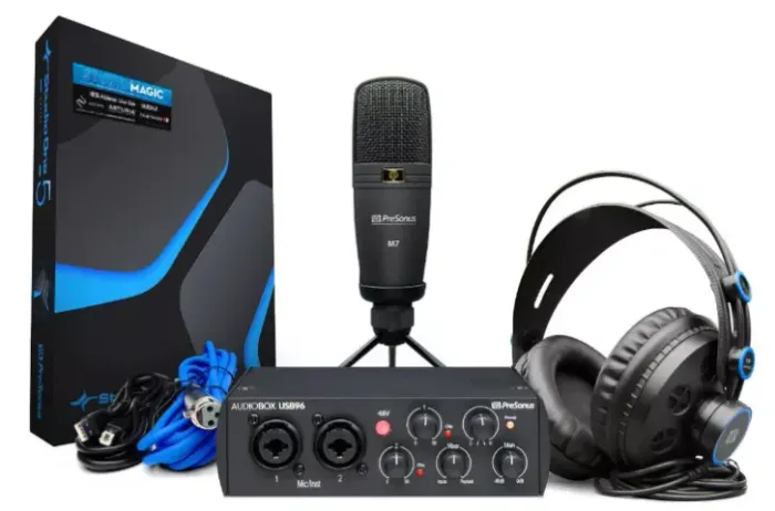 Kit De Gravação Studio Presonus Audiobox 96 Original Semi-novo