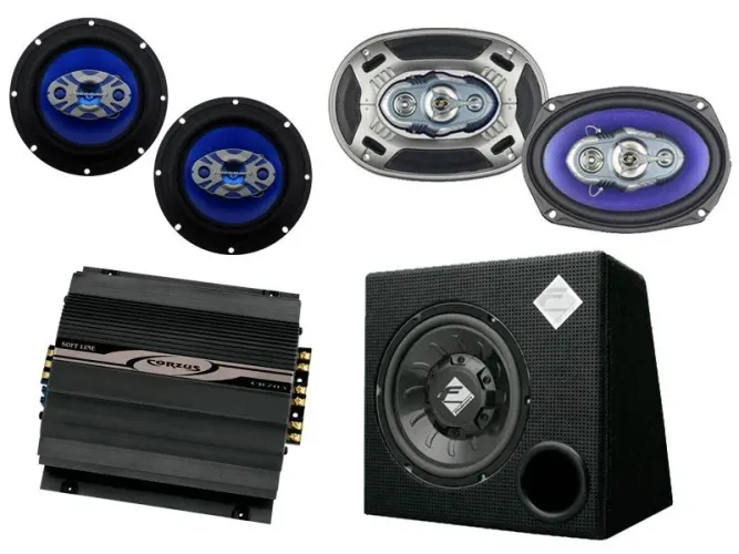 Equipamentos de Som, Auto Alto Falantes, Subwoofer, Amplificador etc