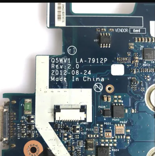Placa-mãe Notebook Acer Q5WV1 LA-7912P 