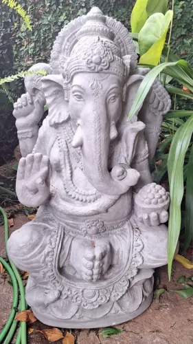 Ganesha de 90 cm de marmorite peça única