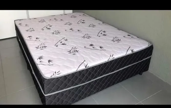 cama box conjugado casal macio de molas