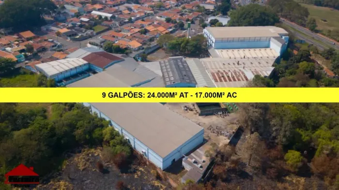 Nova Odessa, Galpão com 17.000m² AC, 24.000 Terreno
