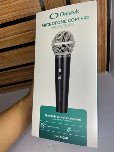 Microfone Metálico com Fio ON-MC58 Onistek