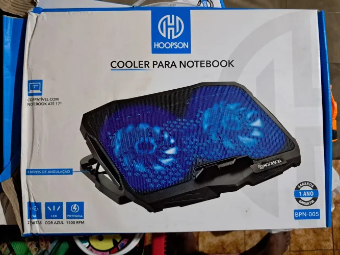 Cooler para notebook da marca Hoopson, modelo BPN-005. 