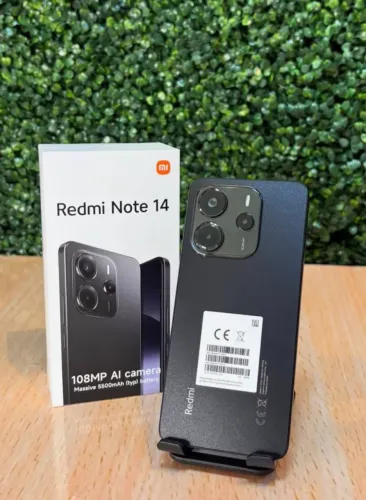 Seu aparelho Novo - Redmi Note 14 - 256 - Preto + Entrega Totalmente grátis