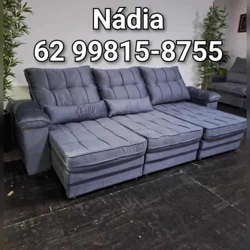 SOFÁ RETRÁTIL E RECLINÁVEL DISPONÍVEL 