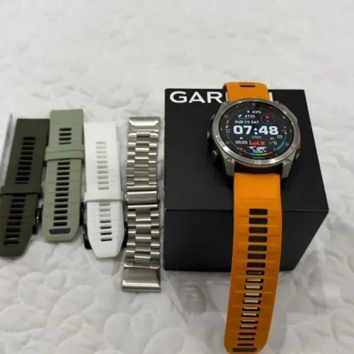 Relógio Garmin fênix 8 - 51mm - completo + 6 pulseiras extra