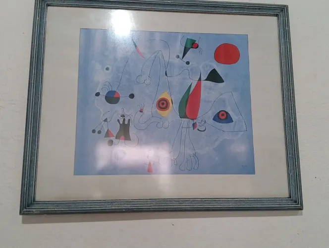quadro miró gravura 72x62cm