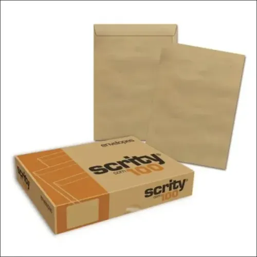 Caixa de Envelope Pardo 200mm x 280mm