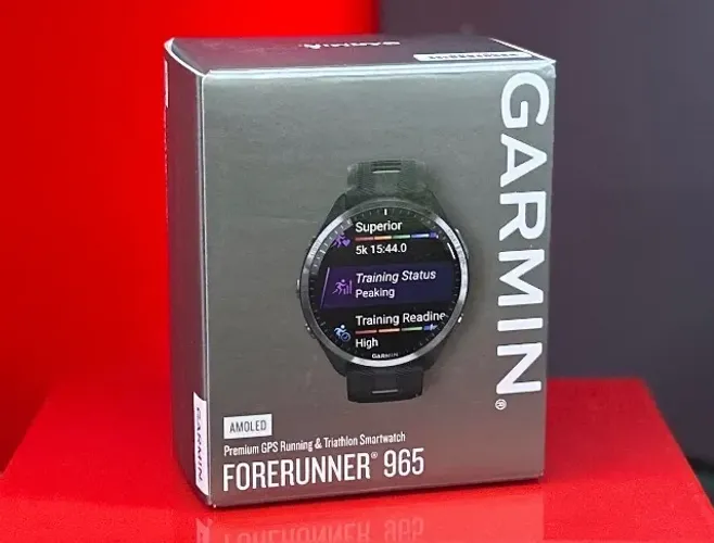 Garmin Relógio Forerunner 965 - PRETO - BLACK / POWDER GRAY 47MM - Produto Novo + Garantia