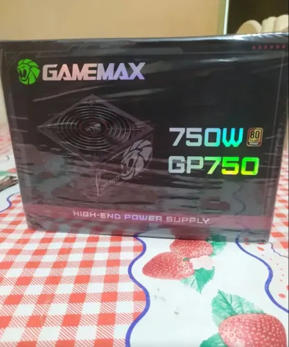 Fonte De Alimentacao 750w Gp750 80 Plus Bronze Gamemax Cor Preto