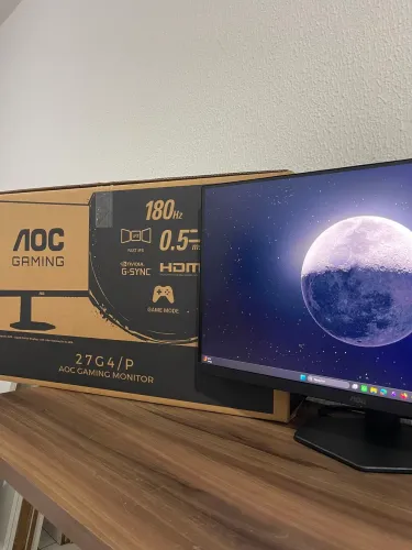 Monitor AOC 27" 180hz IPS com caixa - Aceito cartão e Entrego