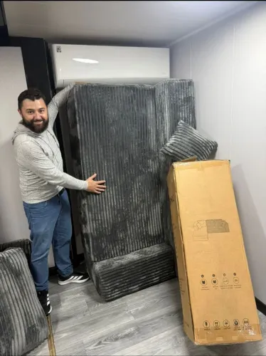 Sofá na caixa