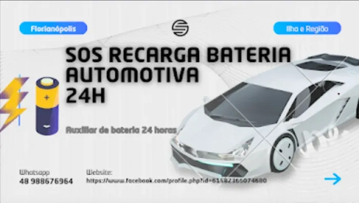 SOS Recarga Bateria Carro Florianópolis Grande Floripa Chupeta