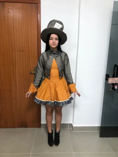 Fantasia feminina chapeleiro maluco