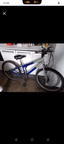 Bicicleta Infantil Azul Aro 24 - Usada, Ótima para Passeios