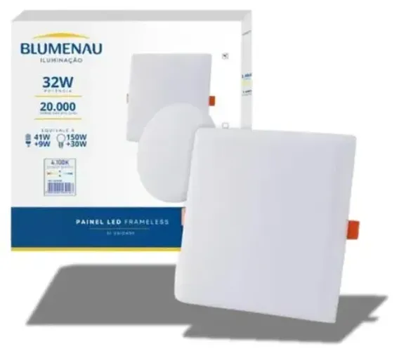 PAINEL EMB/SOB QUAD 24W 6500K BORDA INFINITA (OFERTA VALIDA ATÉ 24/06/2026)