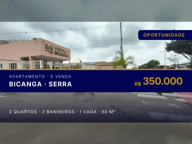Linda opção de apartamento em Bicanga, perto das praias e comércio local!