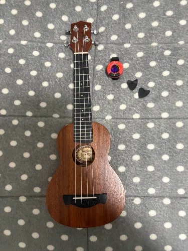 ukulele tagima 21k acompanha bag, paletas e afinador
