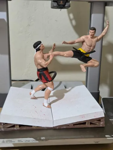 Diorama bloodsport o grande dragão branco van damme filme de 1988
