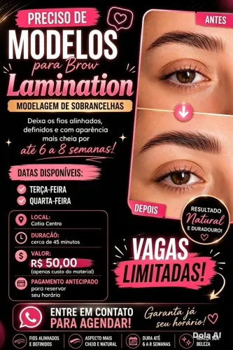 Sobrancelhas brow Lamination 