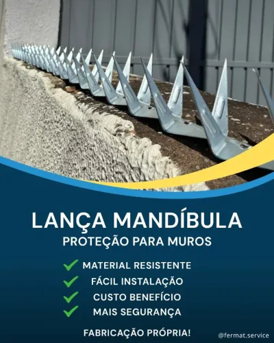 lança mandíbula proteção para muros - 1 metro