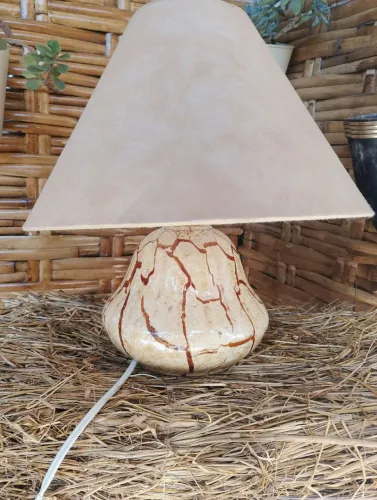 Abajur vintage de louça