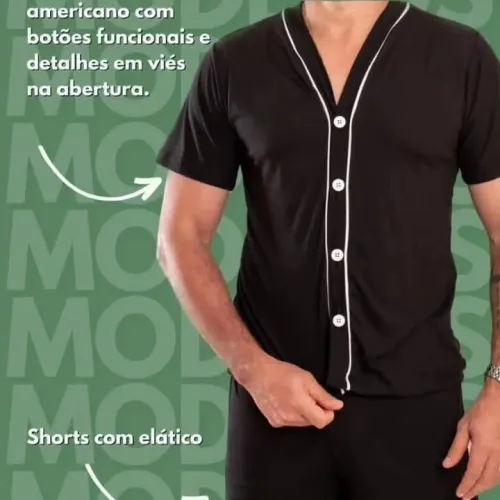 Pijama Tecido Suede Premium