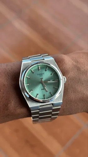 Relógio Estilo Tissot PRX Verde