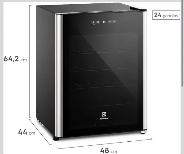 Adega Electrolux 24 Garrafas Uma Porta com Painel Digital E Led