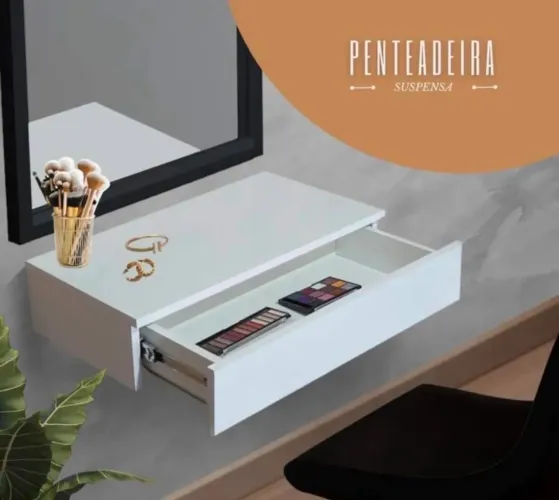 penteadeira suspensa ou gaveta
