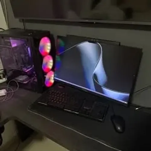 pc gamer COMPLETO de entrada gtx 1650 4gb core i3 10100F monitor 165hz