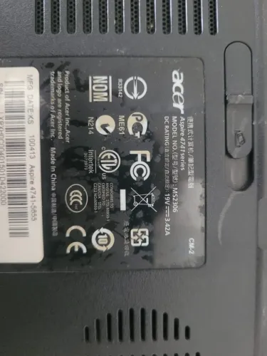 Placa mae notebook acer aspire 4741 series core i3 so 289 temos ssd 240gb novos