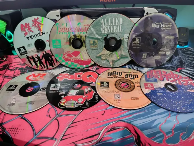 Lote de jogos originais PlayStation 1 - 8 jogos