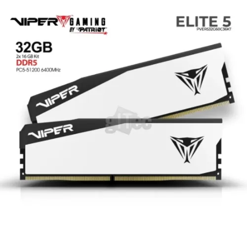 MEMORIA RAM DESKTOP DDR5 32GB (2X16GB) 6400MHZ PATRIOT VIPER ELITE 5 C32