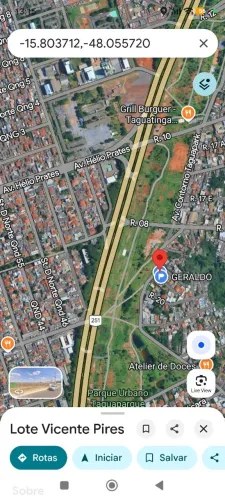 Vicente Pires * lote 800m2 em frente pistão Norte