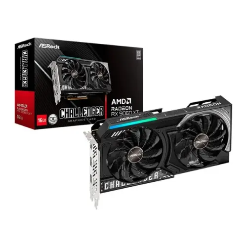 Placa de Vídeo ASRock RX 9060 XT Challenger OC 16GB GDDR6 128bits RDNA 4 [nova]