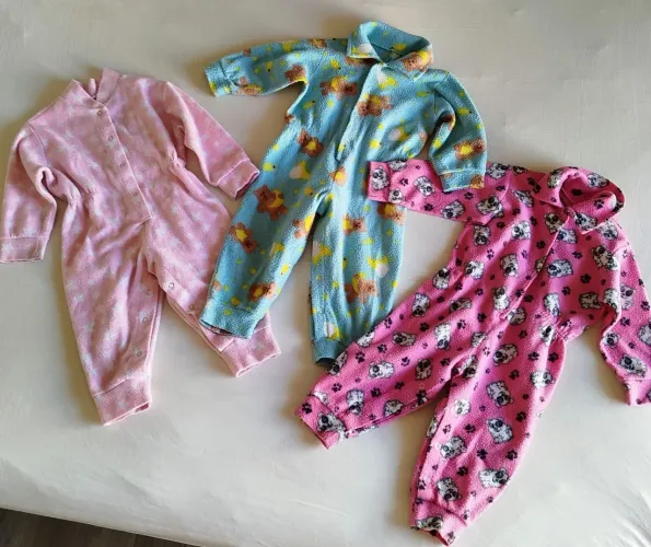 Combo 3 macacão infantil peluciados