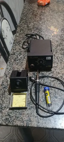 Estação de solda profissional estanho pouco uso