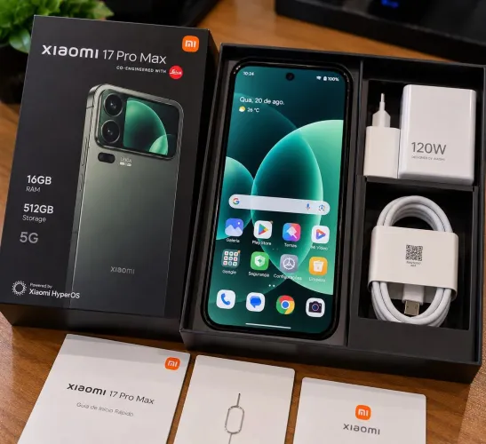Xiaomi 17 Pro Max Dual Chip 512GB 5G - RAM 16GB China NOVO na caixa