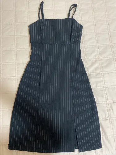 Vestido risca de giz | Marca Youcom | Seminovo | Tamanho PP