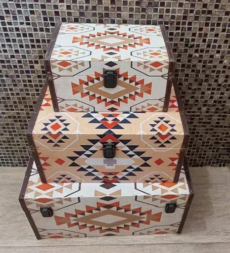 baú Kit com 3 Baús