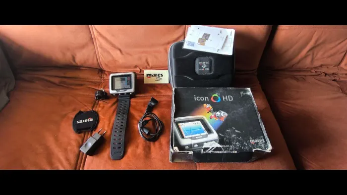 Computador de Mergulho Mares Icon HD - Tela Colorida - Completo na Caixa