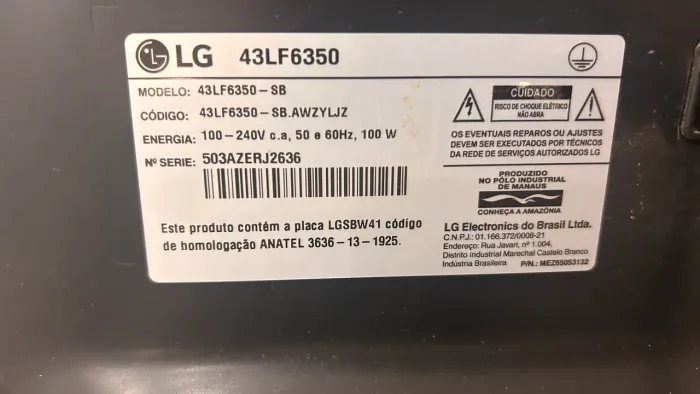 TV LG 43?