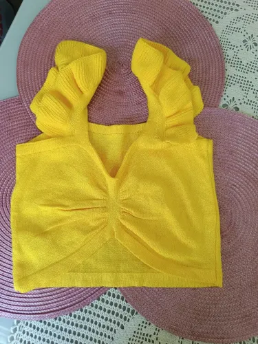 Blusa cropped feminina