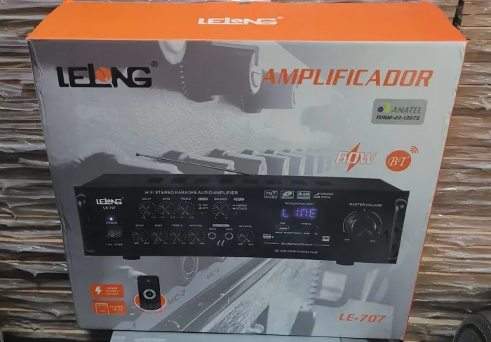 Amplificador Lelong LE707 UBS BLUETOOTH FM