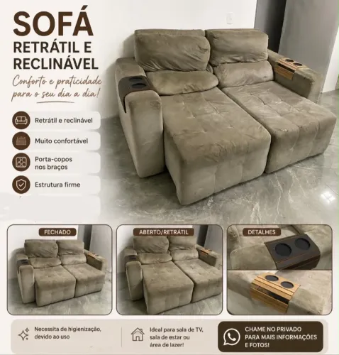 Sofá retrátil