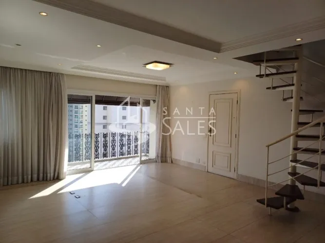 Cobertura à venda no Brooklin Paulista, São Paulo-SP: 3 quartos, 2 suítes, 5 banheiros, 2 
