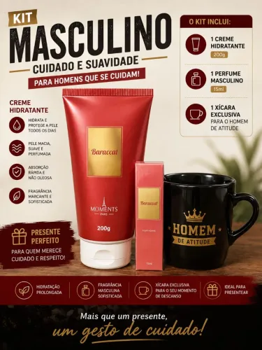 Kits masculinos presenteáveis sugestivos para o dia dos país 